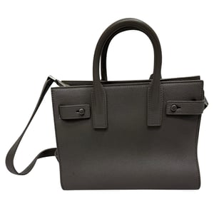 Saint Laurent Sac De Jour Nano-tas in grijs leer