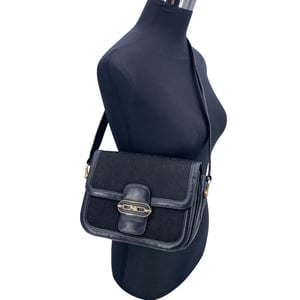 Celine Vintage stoffen schoudertas C Carriage
