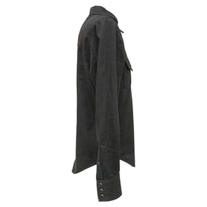 Saint Laurent Overhemd met Knoop in Zwarte Katoen