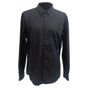 Burberry EKD-geborduurd Shirt in Zwarte Katoen