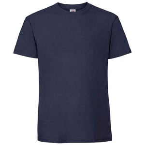 Fruit of the Loom Heren Iconic 195 Premium Ringspun Katoen T-Shirt (Marine)