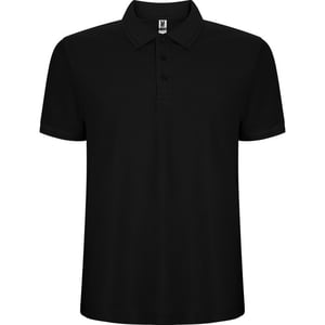 Roly Heren Pegaso Premium Effen Polo Shirt (Zwart)