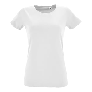 SOLS Dames/Dames Regent Ronde Hals Fitted T-shirt (Wit)