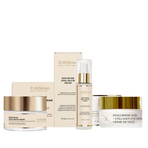 Huidherstel Slakkenmucine Crème 50ml + Huidherstel Slakkenmucine Serum 60ml + Hyaluronzuur + Collageen Pro Age Oogcrème 30ml