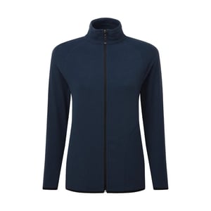 Signature Microfleece Tagless Fleecejack met rits voor dames/dames (Marine)