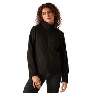 Regatta Dames/Dames Micro Full Zip Fleecejack (Zwart)