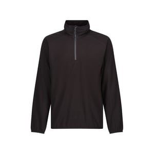 Regatta Heren Navigate Half Zip Fleece (Zwart/Seal Grijs)