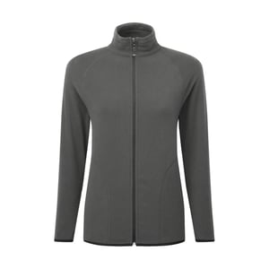 Signature Microfleece Tagless Fleecejack met rits voor dames/dames (Houtskool)
