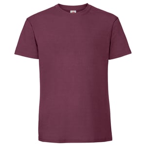 Fruit of the Loom Unisex volwassen iconisch 195 T-shirt (Bourgondië)