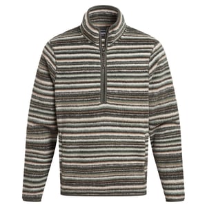Craghoppers Heren Tatton II Contrast Gestreept Fleece Top (Bosgroen)
