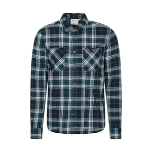 Mountain Warehouse Heren Maine Flanellen Langärmige Shirt (Petrol)