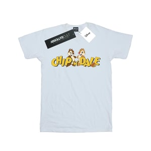 Disney Jongens Knabbel en Babbel Karakter Logo T-shirt (Wit)