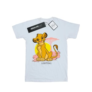 Disney Jongens The Lion King Simba Pastel T-Shirt (Wit)