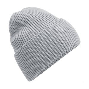 Beechfield Gebreide oversized muts (Lichtgrijs)