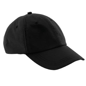 Beechfield Unisex Outdoor Waterdichte 6 Panel Baseball Cap (Zwart)