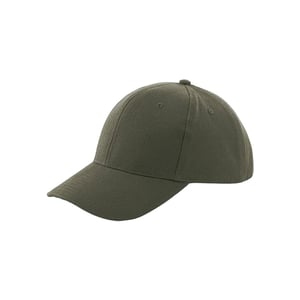 Beechfield Unisex Pro-Style Heavy Brushed Cotton Baseball Cap voor volwassenen (Olijf)