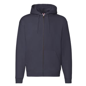 Fruit of the Loom Heren Premium Full Zip Hoodie (Deep Navy)