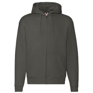 Fruit of the Loom Heren Premium Full Zip Hoodie (Houtskool)