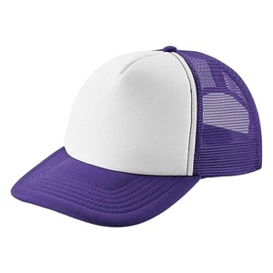 Beechfield Vintage Snapback Trucker Cap (Paars)