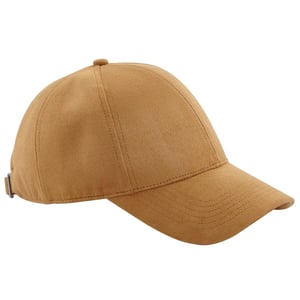 Beechfield Faux Suede 6 panelen pet voor volwassenen (Caramel)