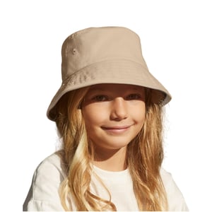 Beechfield Kinder/Kinderen Bio Katoenen Emmerhoed (Zand)