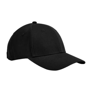 Beechfield Childrens/Kids EarthAware 6 Panel Organic Cotton Baseball Cap (Zwart)