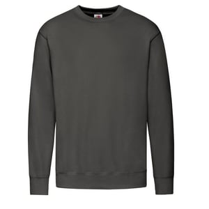 Fruit of the Loom Heren Lichtgewicht Set-In Sweatshirt (Licht Grafiet)