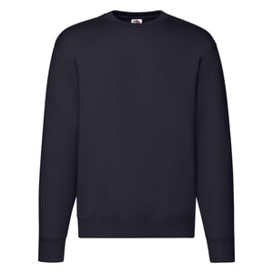 Fruit of the Loom Heren Premium Ingelegd Sweatshirt (Deep Navy)