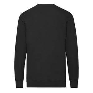 Fruit of the Loom Heren Lichtgewicht Set-In Sweatshirt (Zwart)