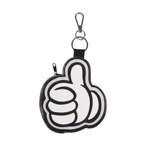 Disney Handschoen Mickey Mouse Coin Purse Sleutelhanger (Zwart/Wit)