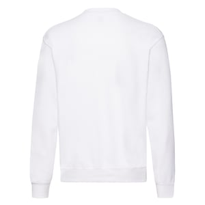 Fruit of the Loom Heren Klassiek Ingelegd Sweatshirt (Wit)