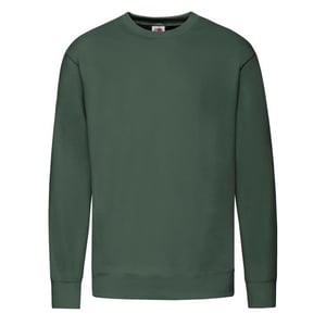 Fruit of the Loom Heren Lichtgewicht Set-In Sweatshirt (Fles groen)