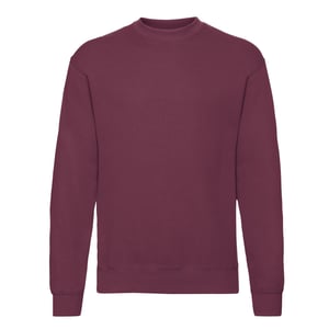 Fruit of the Loom Heren Klassiek Ingelegd Sweatshirt (Bourgondië)