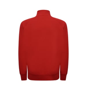 JHK Uniseks effen sweater met rits voor volwassenen (Rood)