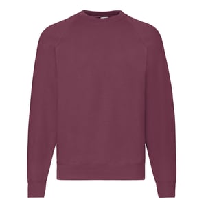 Fruit of the Loom Heren Klassiek Raglan Sweatshirt (Bourgondië)