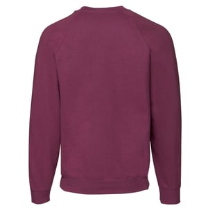 Fruit of the Loom Heren Klassiek Raglan Sweatshirt (Bourgondië)