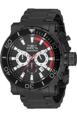 Invicta Coalition Forces 50227 Herenhorloge - Quartz Uurwerk - Roestvrij Staal met Zwarte Wijzerplaat - 52 mm