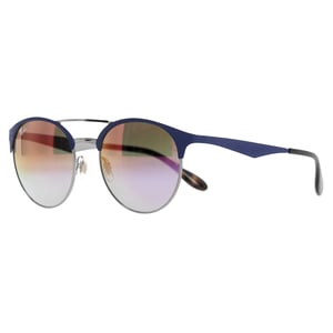 Ray Ban RB3545 spiegelzonnebril in blauw metaal
