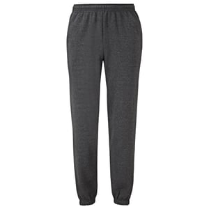 Fruit of the Loom Klassieke uniseks joggingbroek met elastische manchetten (Donkere Heide Grijs)