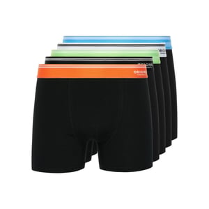 Crosshatch Heren Prismara Boxer Shorts (Set van 5) (Zwart)