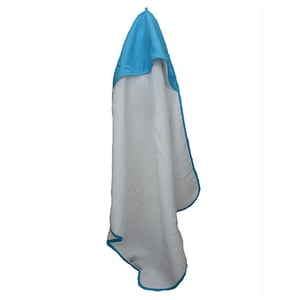 ARTG Baby handdoek met capuchon (Wit/Aqua Blauw)