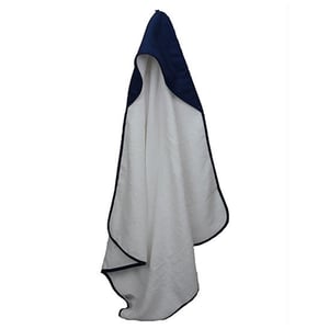 ARTG Baby handdoek met capuchon (Witte/franse marine)