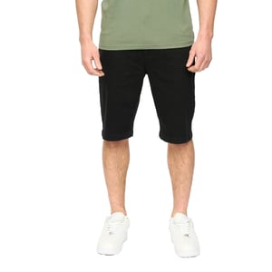 Crosshatch Heren Kamaline Denim Shorts (Zwart wassen)