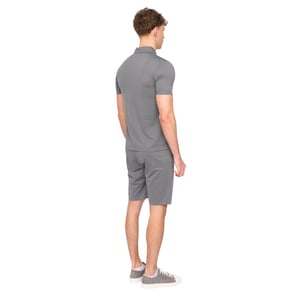 Duck and Cover Heren Medford Pintuck Everyday Polo en Shorts Set (Grijs)