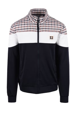 AQUASCUTUM CC SHOULDER TRACK TOP NAVY