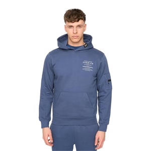 Duck and Cover Heren Rayland Katoenen Blend Hoodie (Denim Blauw)