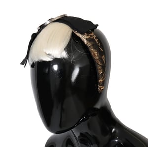 Dolce & Gabbana Black Crystal White Diadeem dameshoofdband