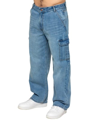 Enzo Milano | Heren Cargo Jeans met Wijde Pijpen