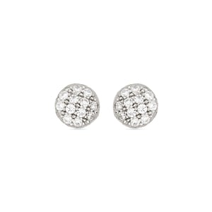 Luxenter Oorbellen van 925 sterling zilver en glanzende zirkonia met rhodiumafwerking - Micmir