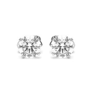 Luxenter Oorbellen met glanzende zirkonia, afgewerkt in zilver - Verak